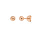 Kugelstecker Small, 4 mm, 18 Karat Rosegold vergoldet