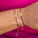 Glcksbndchen Brezn mit Zirkonia, 925 Sterlingsilber, Beige Bild 2