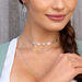 Choker Brezn, 18 Karat Gelbgold vergoldet, Beige Bild 3