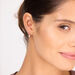 Creolen Pave II, 14 Karat Rosegold Bild 2