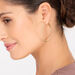 Creole Circle XL mit Diamanten, 50mm, 18 Karat Rosegold Bild 4