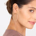 Creole Circle XL mit Diamanten, 50mm, 18 Karat Rosegold Bild 3