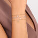 Freundschaftsarmband mit Letter Charm, 14 Karat Gelbgold mit Diamanten Bild 3