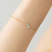 Armkette VALENTINE, Aqua Chalzedon, 18 Karat Rosegold vergoldet Bild 2