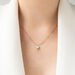 Halskette VALENTINE, Aqua Chalzedon, 18 Karat Rosegold vergoldet Bild 3