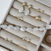Ring VALENTINE, Mondstein, 18 Karat Gelbgold vergoldet 