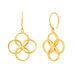 Ohrhnger Clover Charm Duo, 18 K Gelbgold vergoldet