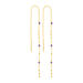 Ohrhnger Flying Gems, Amethyst, 18 K Gelbgold vergoldet
