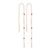 Ohrhnger Flying Gems, Rhodonit, 18 K Rosegold vergoldet
