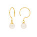 Ohrhnger Single Pearls, 14 Karat Gelbgold
