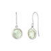 Ohrringe Grner Amethyst, 14 Karat Weigold