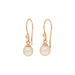 Ohrringe Rain Drop Perle, 18 K Rosegold vergoldet
