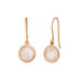 Ohrringe Rosenquarz, 14 K Rosegold