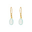 Ohrringe Tropfen, 18 K Gelbgold vergoldet, Aqua Calzedon