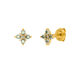 Ohrstecker BLOOM, Labradorit/Aventurin, 18 Karat Gelbgold vergoldet