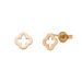 Ohrstecker Clover, 14 Karat Rosegold