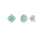 Ohrstecker Clover Gem, Amazonit, 925 Sterlingsilber