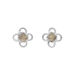 Ohrstecker Clover Gem, Labradorit, 925 Sterlingsilber