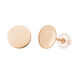 Ohrstecker Disc 8 mm, 14 Karat Rosegold
