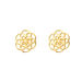 Ohrstecker Flower of Life, 18K Gelbgold vergoldet