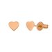 Ohrstecker Herz, 14 K Rosegold
