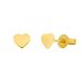 Ohrstecker Herz, 14 Karat Gelbgold