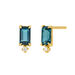 Ohrstecker London Blue Topas, 14K Gelbgold