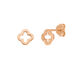 Ohrstecker MINI Clover, 18 K  Rosegold vergoldet