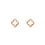 Ohrstecker MINI Clover, 18 K  Rosegold vergoldet