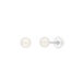 Ohrstecker Perle, 4mm, 14 Karat Wei�gold