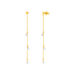 Ohrringe PURE Chain mit Diamanten, 18 Karat Gelbgold