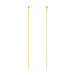 Ohrringe Ball Chain, 14 Karat Gelbgold