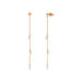 Ohrringe PURE Chain mit Diamanten, 18 Karat Rosegold