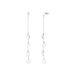 Ohrringe Platelet Kette, 14 Karat Weigold