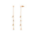 Ohrringe Perle Kette, 14 K Rosegold