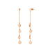 Ohrringe Platelet Kette, 14 K Rosegold