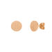 Ohrstecker Plttchen, klein, 18 K Rosegold vergoldet
