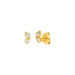 Ohrstecker Two Gems, Blauer Topas, 18 K Gelbgold vergoldet