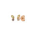 Ohrstecker Two Gems, Peridot, 18 K Rosegold vergoldet