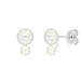Ohrstecker Two Pearls, 925 Sterlingsilber