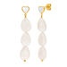 Ohrstecker VALENTINE PEARLS, lang, 18 Karat Gelbgold vergoldet
