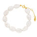 Perlenarmband VALENTINE PEARLS, 18 Karat Gelbgold vergoldet