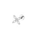 Piercing Flower mit Zirkonia, Titan