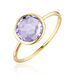 Ring Amethyst, 14 Karat Gelbgold