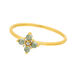 Ring BLOOM, Labradorit/Aventurin, 18 Karat Gelbgold vergoldet
