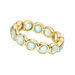 Ring Bohemian, 18 K Gelbgold vergoldet, Aqua Calzedon, Gre 56