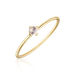Ring Cabochon, 14 Karat Gelbgold, Mondstein