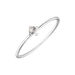 Ring Cabochon, 14 Karat Weigold, Mondstein