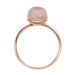 Ring Cabochon II, 14 K Rosegold, Rosenquarz