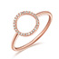 Ring Circle mit Diamanten, 18 K Rosgold